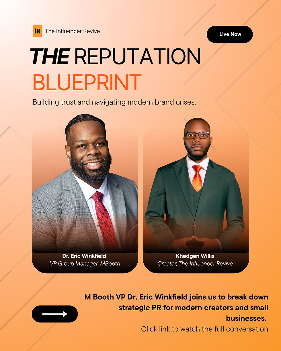 The Blueprint for Lasting Reputation: A Masterclass with Dr. Eric Winkfield
