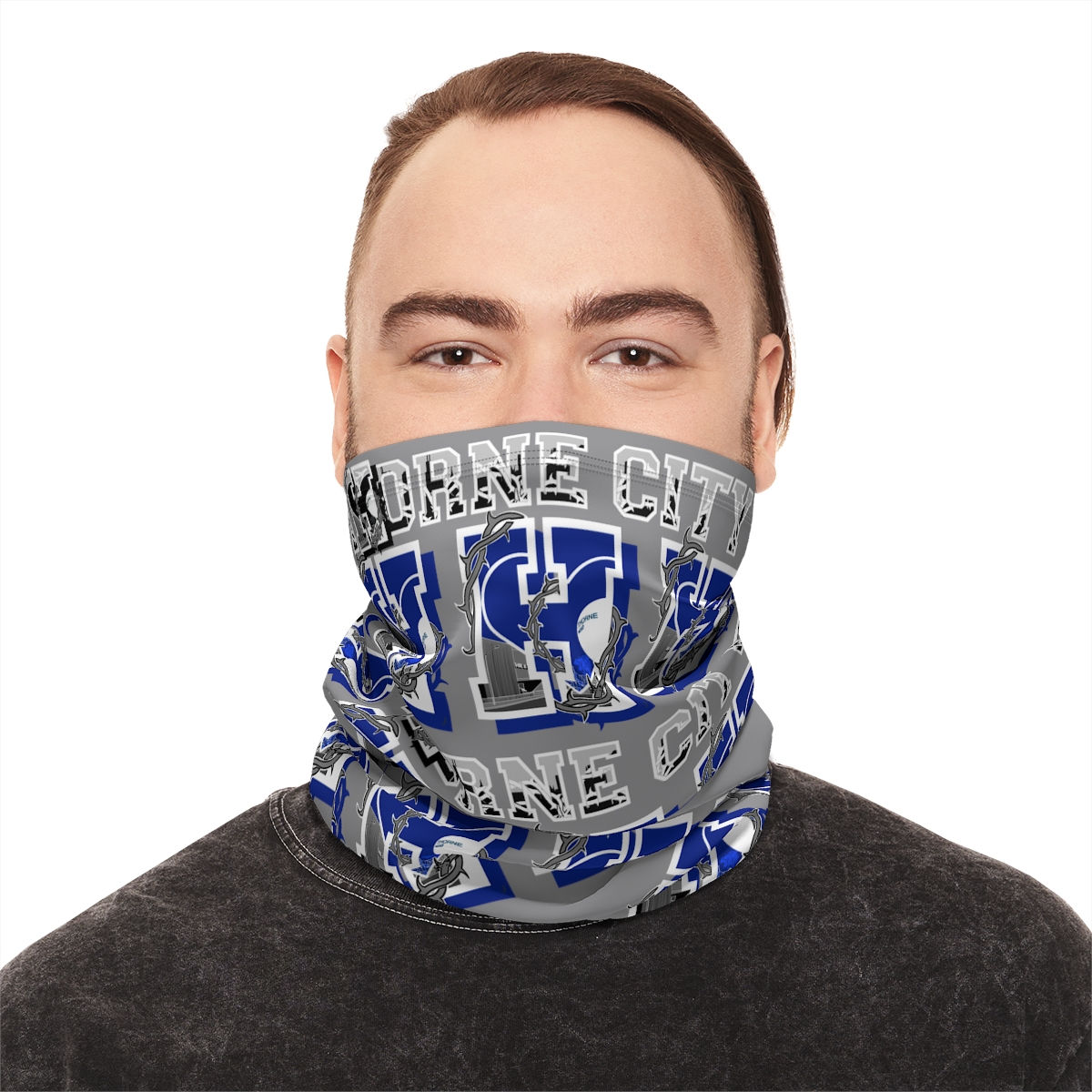 Winter Neck Gaiter With Drawstring