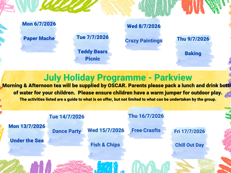July Holidays - Parkview