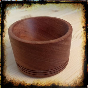 Saltskål mahogni, Saltkar mahogni, skål, mahogni