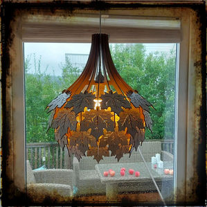 lampe, lapeskjerm, lønnebladlampe, lønnebladlampe-lampe, taklampe, bordlampe