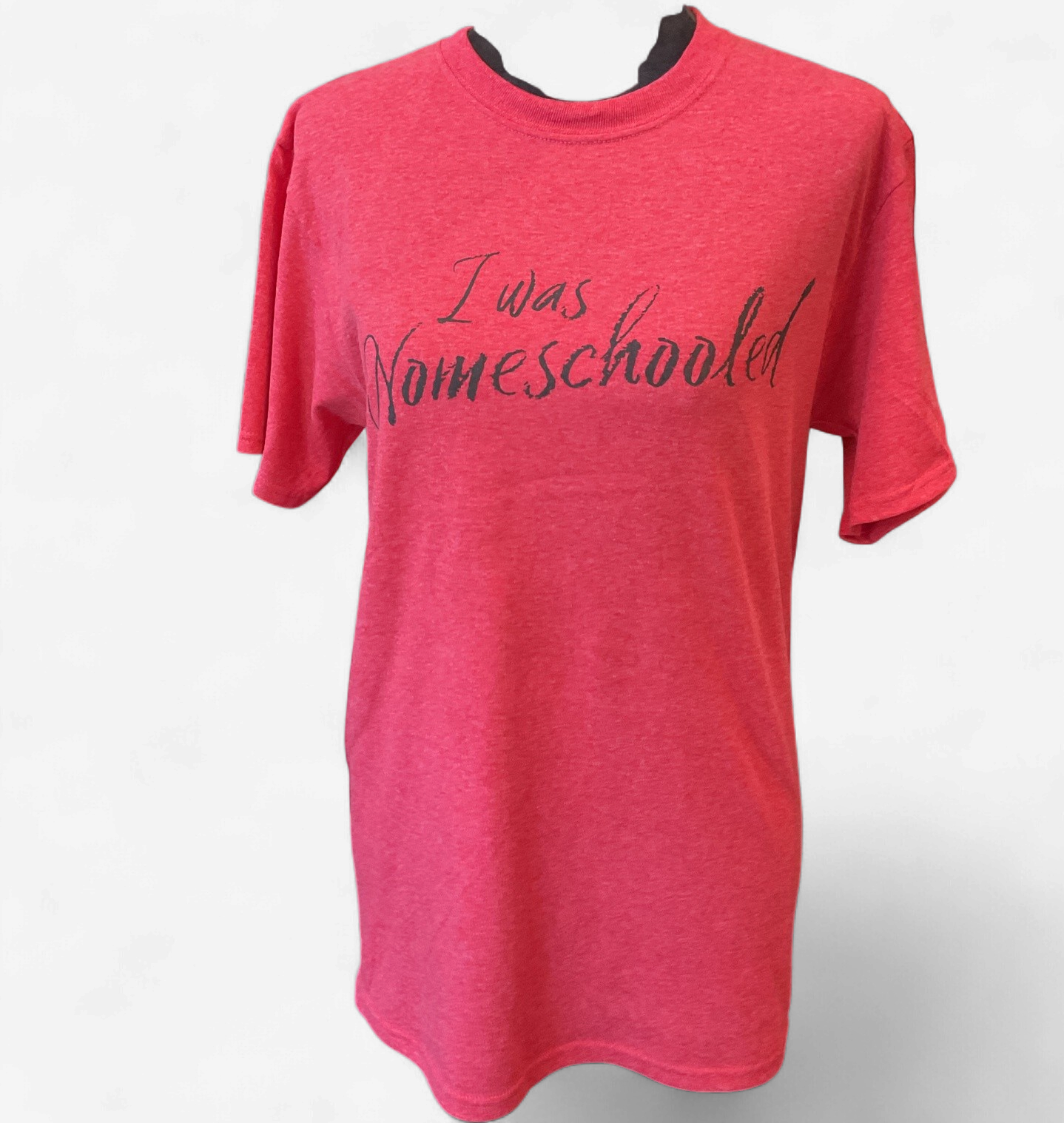 Adult I was Nomeschooled T-Shirt with Back Logo