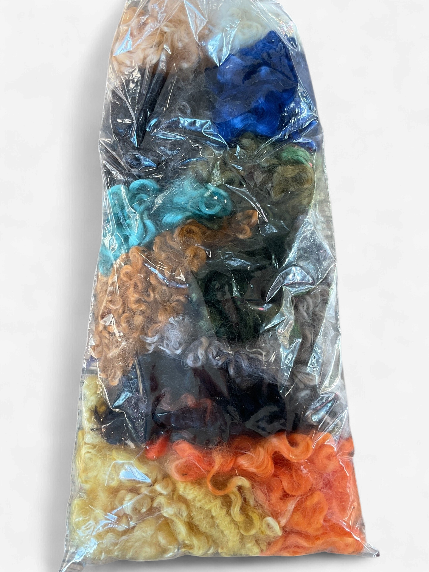 Nome Schoolhouse Lincoln Locks & Curls Wool Grab Bag for Needle Felting (Assorte