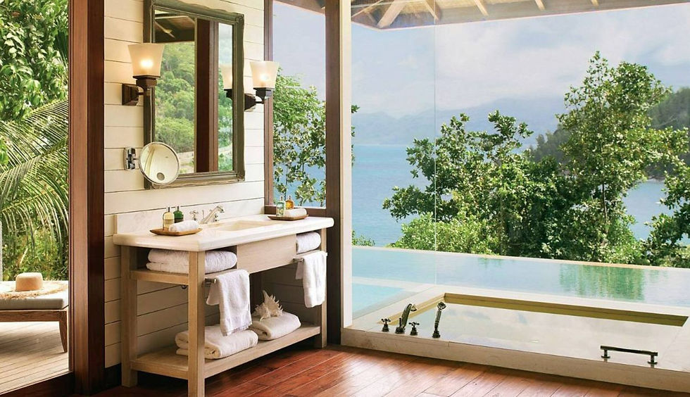 Four Seasons Resort Ocean View Villa Seychelles; Bathroom