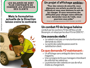 🔴 CHARGEMENT CLIENTS : FO FAIT RECULER LA DIRECTION ! Mais l’ambiguïté de l’affichage entretient la confusion… FO alerte ! 🚨