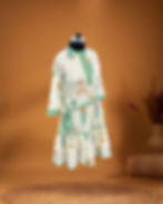 White Cotton Tiered Dress – Side View – Sutralasya