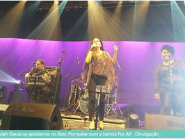 PAULAH GAUSS SE APRESENTA NO SESC POMPÉIA COM A BANDA FOR ALL