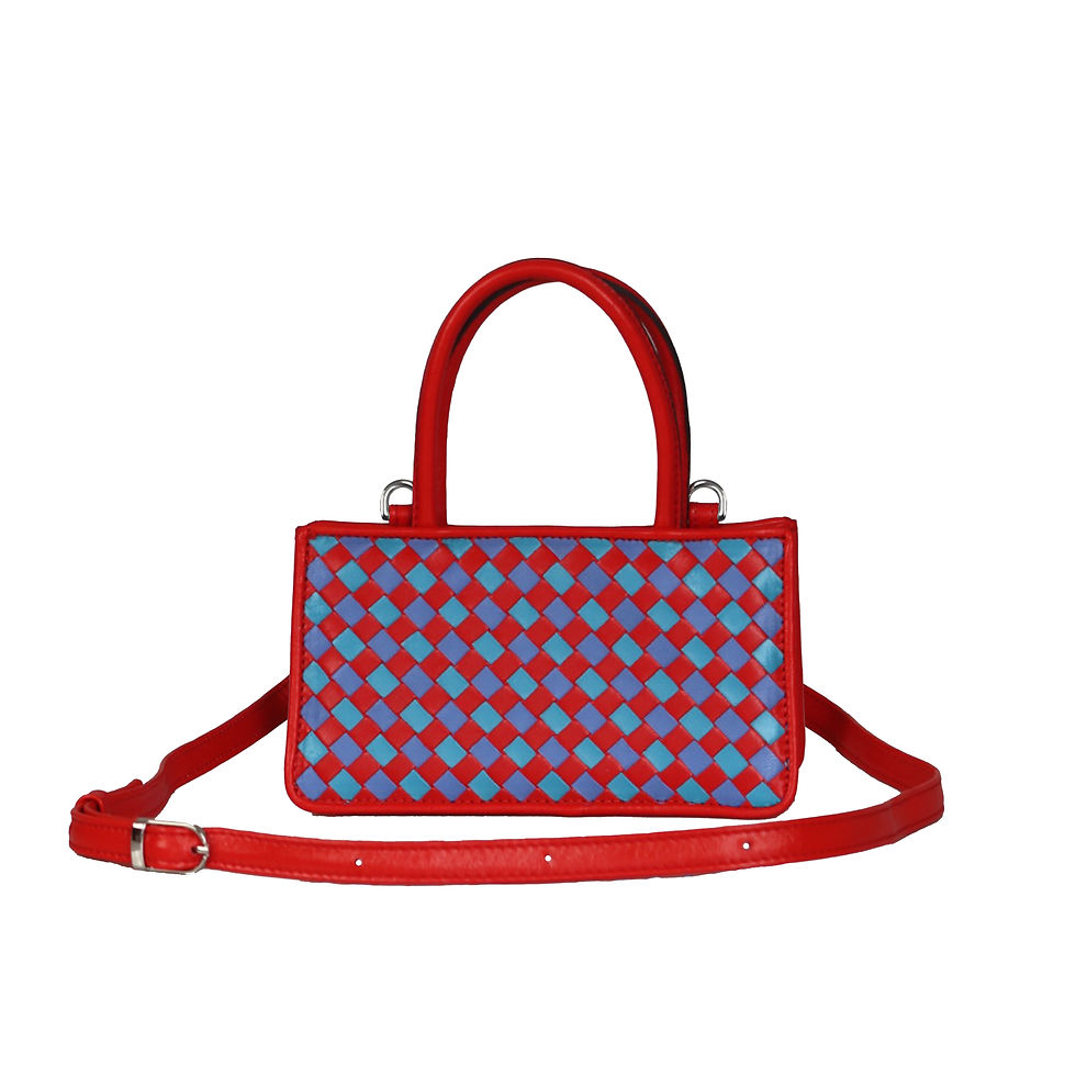 Thumbnail: Red, Blue & Turquoise Piraye Bag