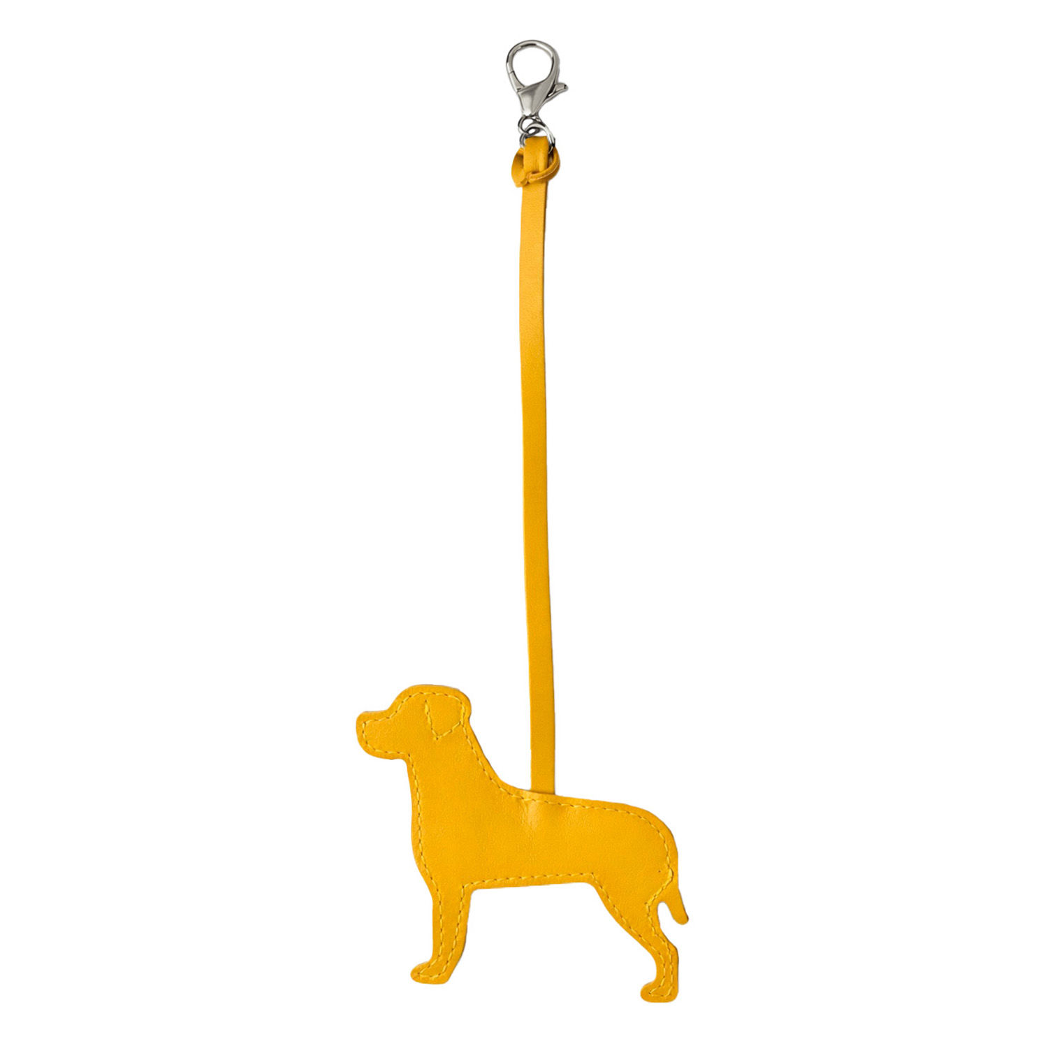Yellow Rottweiler Dog Keychain