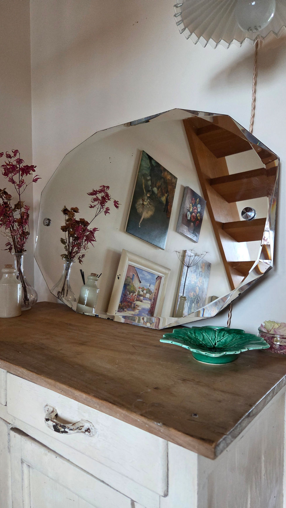 Miniature : Miroir ancien hexagonal biseauté*
