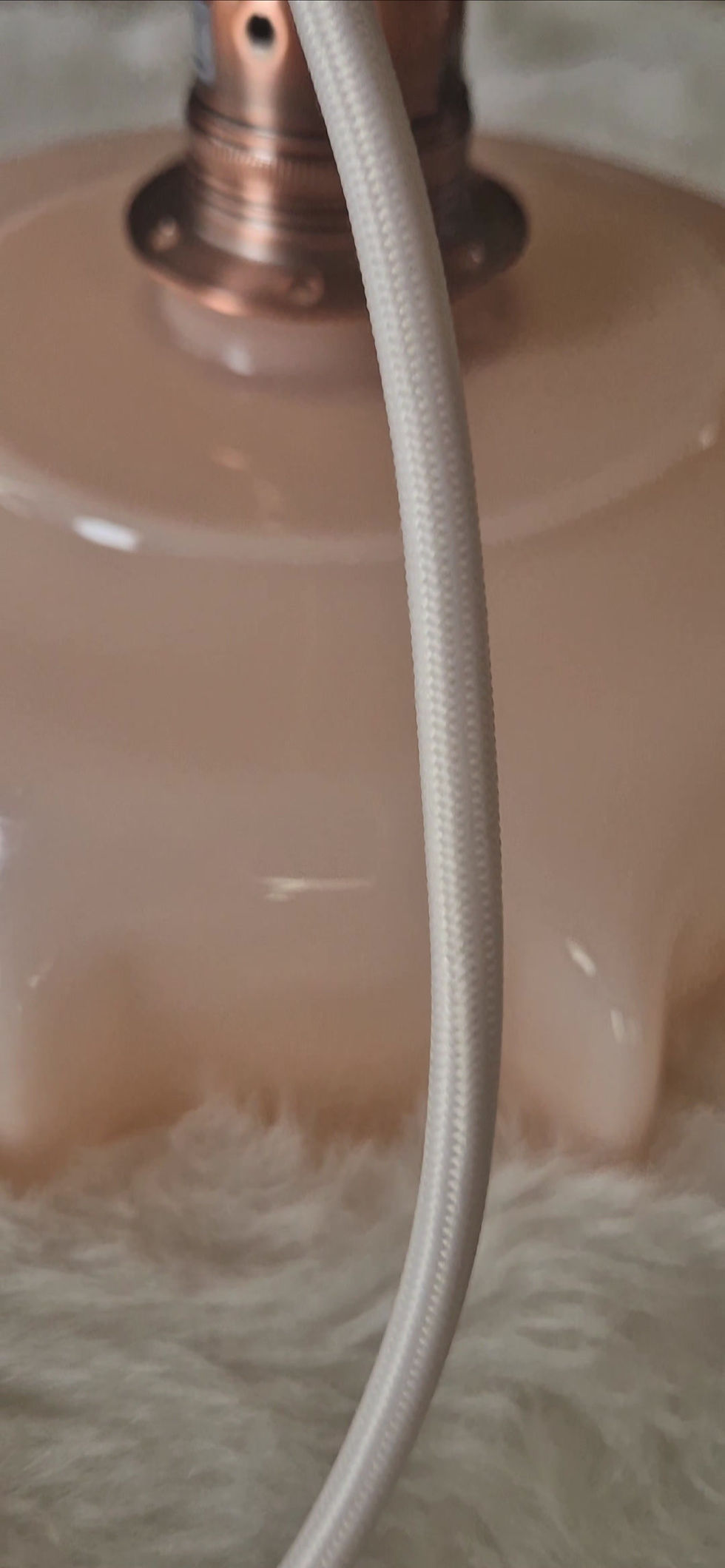 Miniature : Baladeuse opaline vintage rose