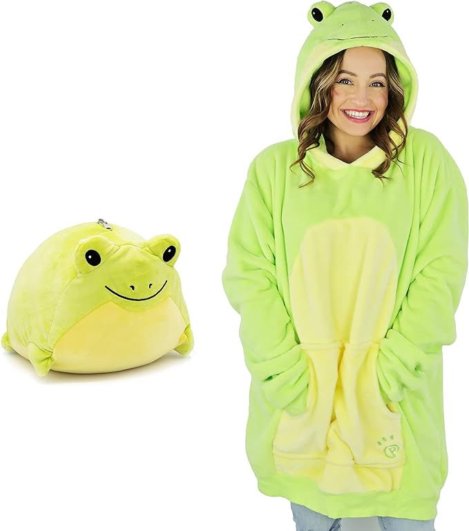 Frog blanket hoodie