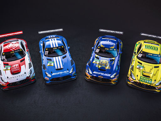 Mercedes-AMG leva design ao limite na DTM 2026 com decorações arrojadas e identidades distintas