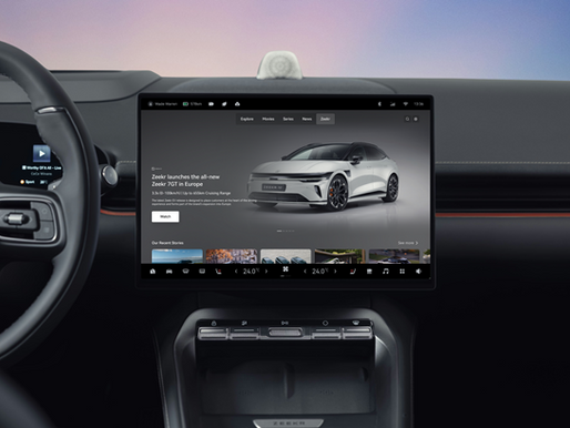 Geely e 3SS lançam nova plataforma de entretenimento automóvel da Zeekr na Europa