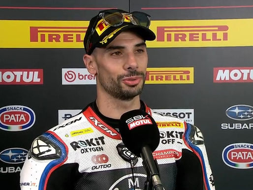 Miguel Oliveira celebra primeiro pódio no Mundial de Superbike