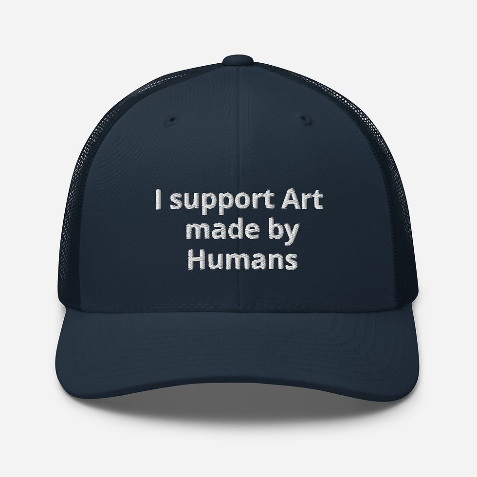 Thumbnail: Art Made By Humans Embroidered Trucker Hat