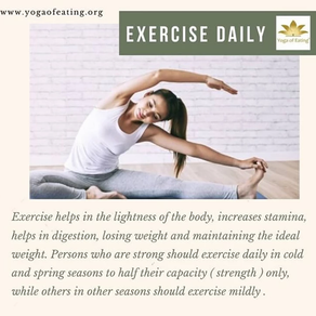 Exercise Daily | Yoga of Eating