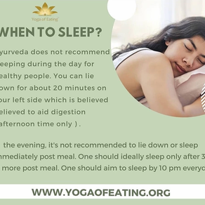 When to Sleep? | Yoga of Eating