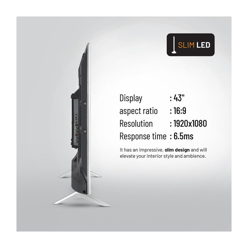 Thumbnail: Geepas 43" Smart LED TV