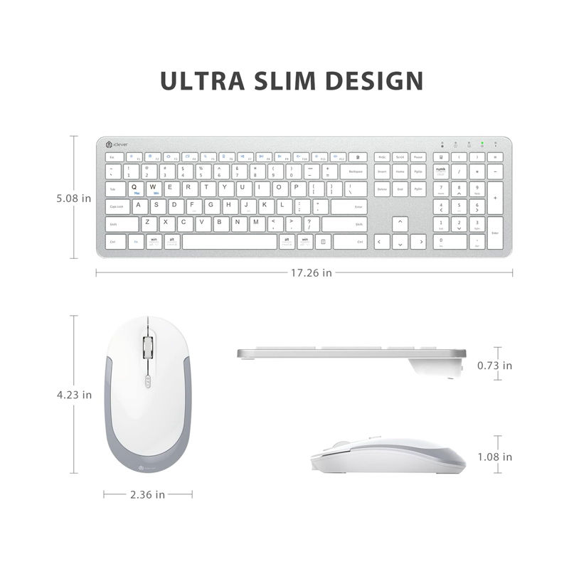 Thumbnail: iClever GK08 Wireless Keyboard and Mouse Combo