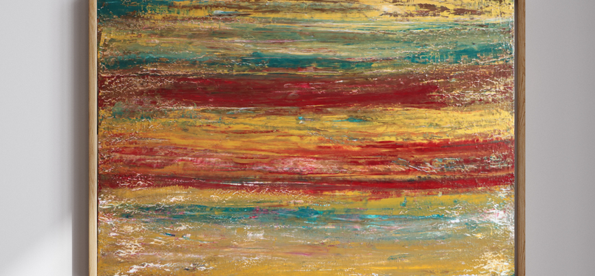 Œuvre originale, pièce unique en cadre bois
Non: Strates
Technique : toile acrylique 
Dimensions : 70 x 100 cm
Année : 2025
Statut : Disponible  
Me contacter pour cette œuvre