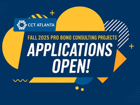 CCT Atlanta Fall 2025 Pro Bono Consulting: Applications Open!