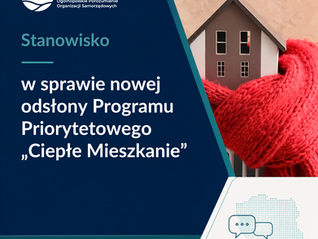 Postulaty dotyczące nowej odsłony Programu „Ciepłe Mieszkanie”