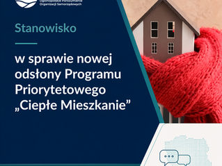 Postulaty dotyczące nowej odsłony Programu „Ciepłe Mieszkanie”