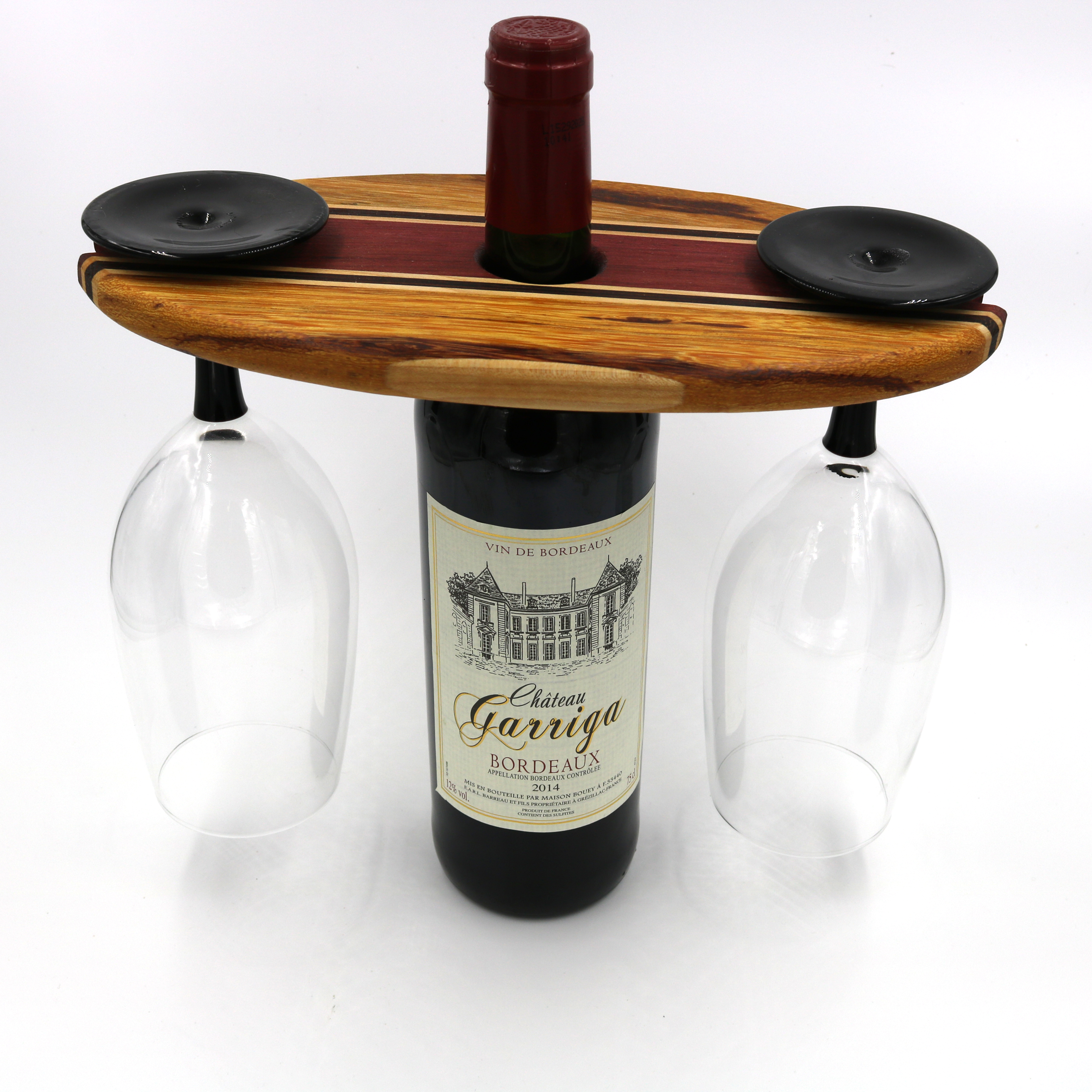 Exotic Hardwood Wine Display