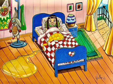 Ilustração de livro