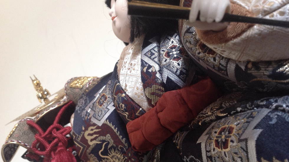 木目込み人形「兜差し」五月節句