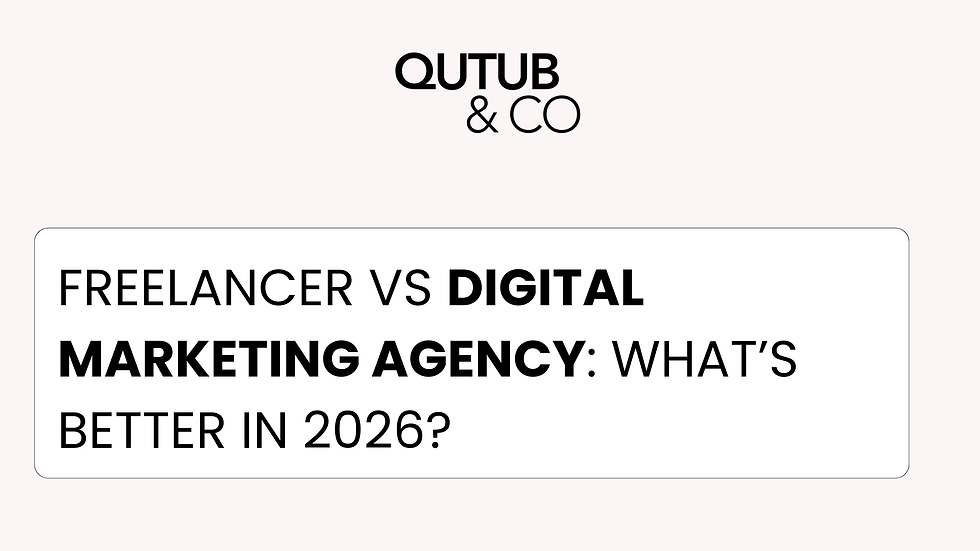 Freelancer vs Digital Marketing Agency: What’s Better in 2026?