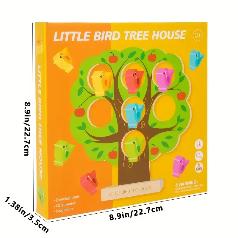 Miniature : Jeu Montessori avec oiseaux colorés à encastrer – coordination et logique