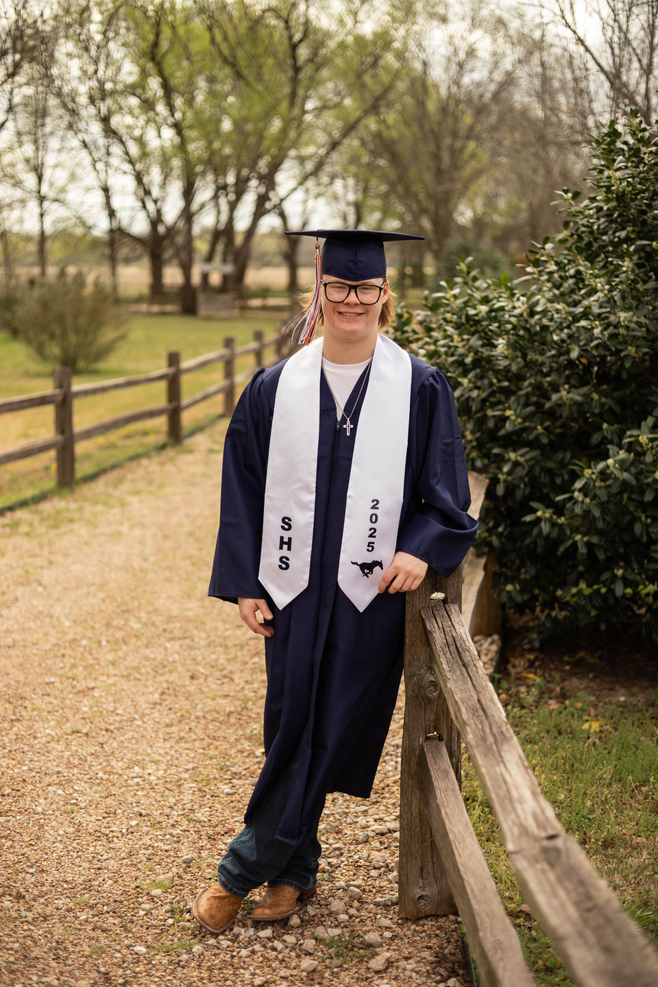 High school senior portrait taken at New Joy Photography in Gilmer, Texas.