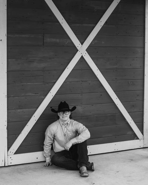 High school senior portrait taken at New Joy Photography in Gilmer, Texas.