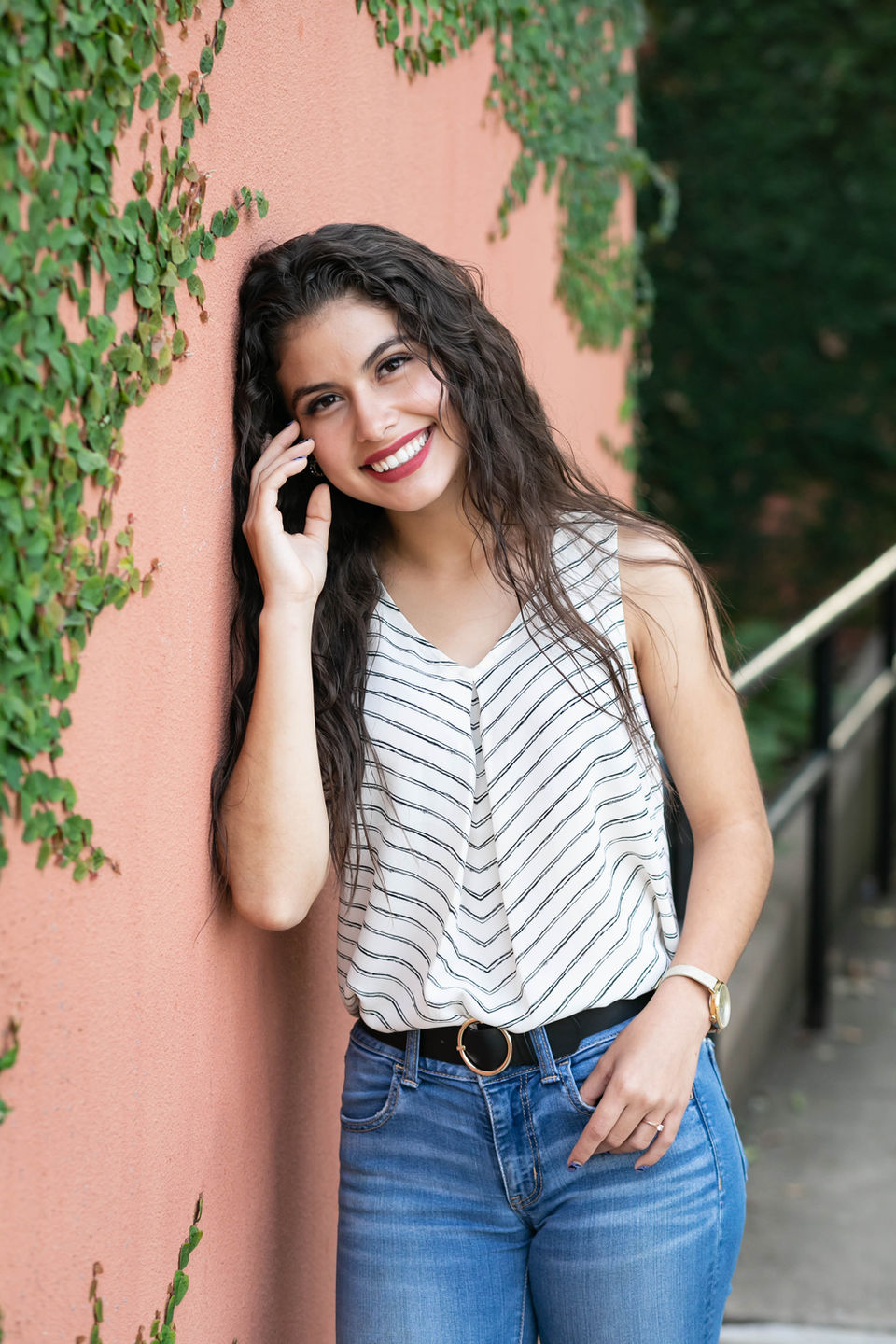 High school senior portrait taken at New Joy Photography in Gilmer, Texas.