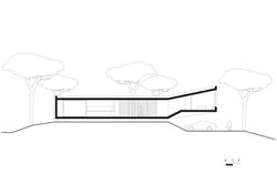 Maison Diapason – Coupe longitudinale, Méribel
