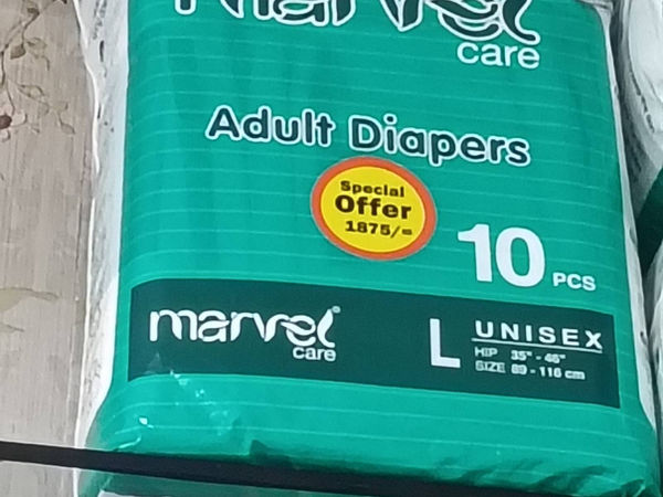 Marvel Care Adult Diapers Unisex Size L 10 Pcs