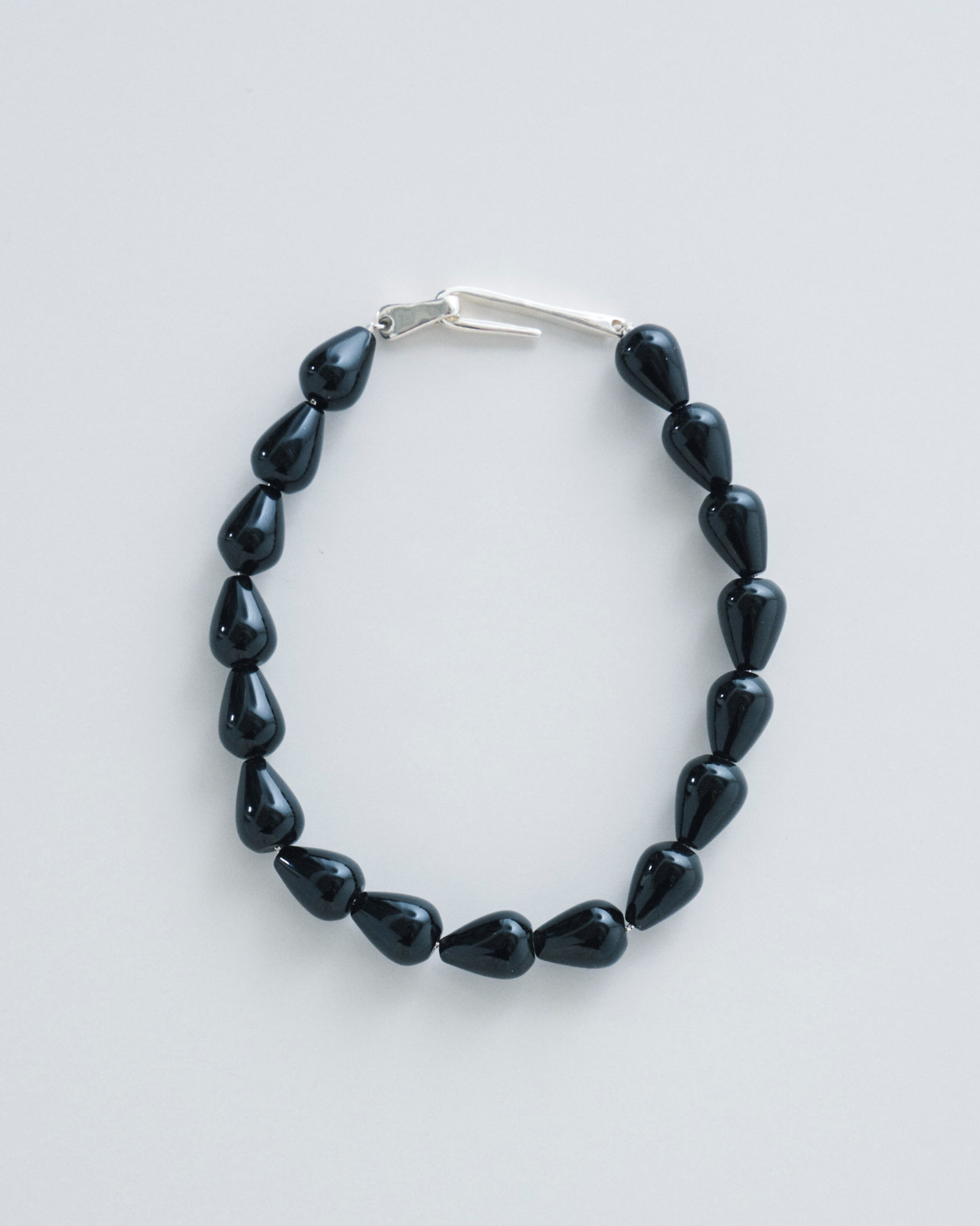 drop onyx necklace