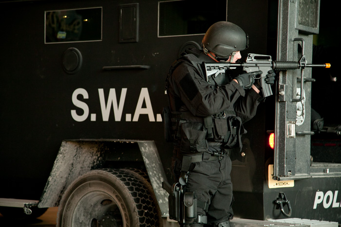 Legacy XMC Tactical simulation image with an orange-tipped training replica