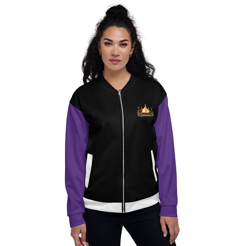 Thumbnail: Queens in Action Unisex Bomber Jacket