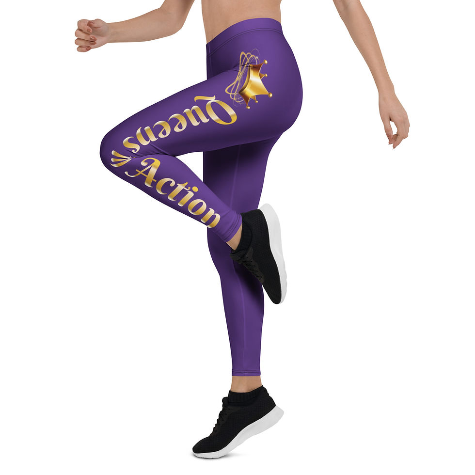 Thumbnail: Queens in Action Purple Leggings