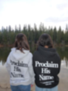 Proclaim His Name Hoodie - Black