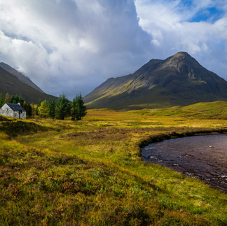 Glen Coe white cottage