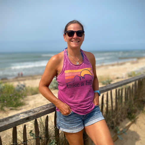 woman on a beach