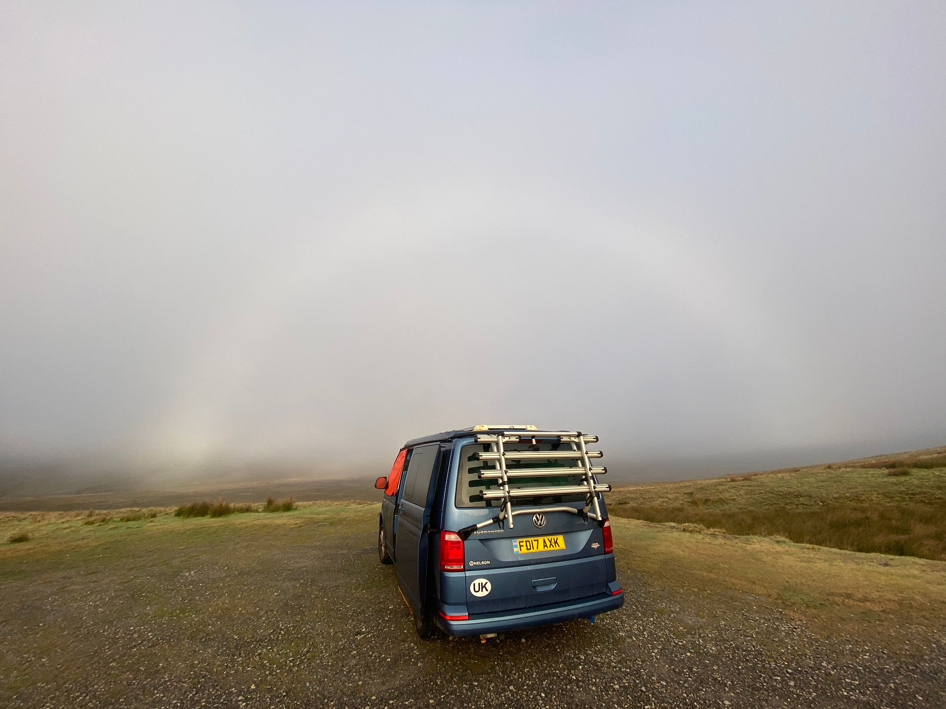 VW van in the Yorkshire Dales 