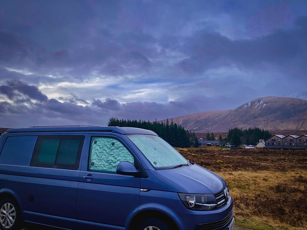 Wild campervan camp The Kings House Glen Coe