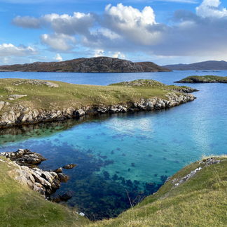 Scottish loch near reef