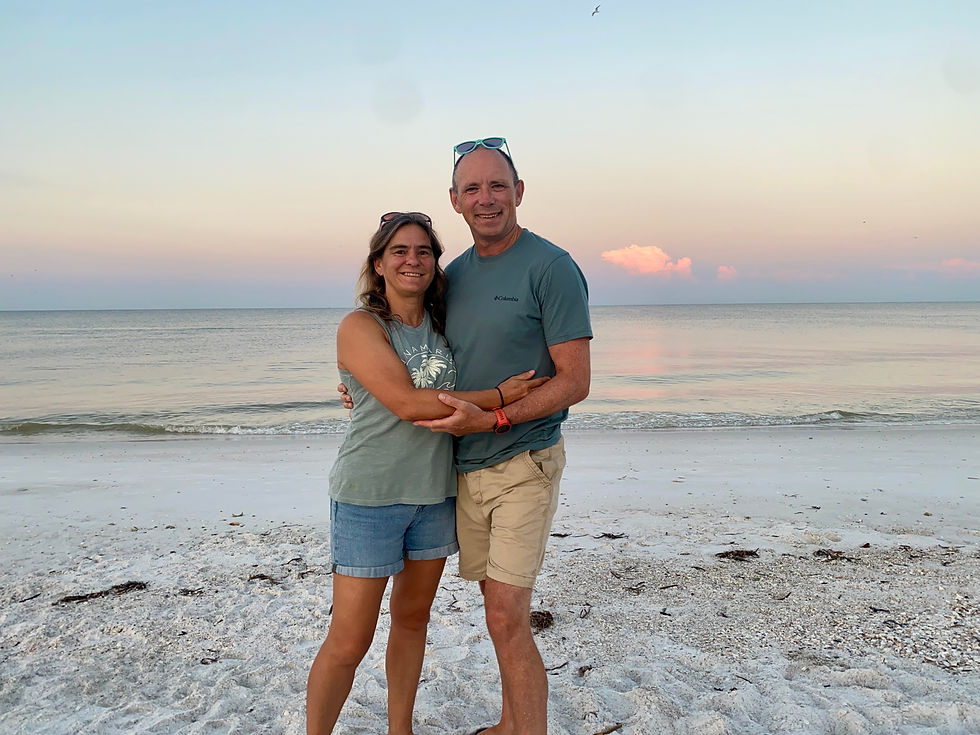 Couple photo on Anna Maria Island beach in Florida