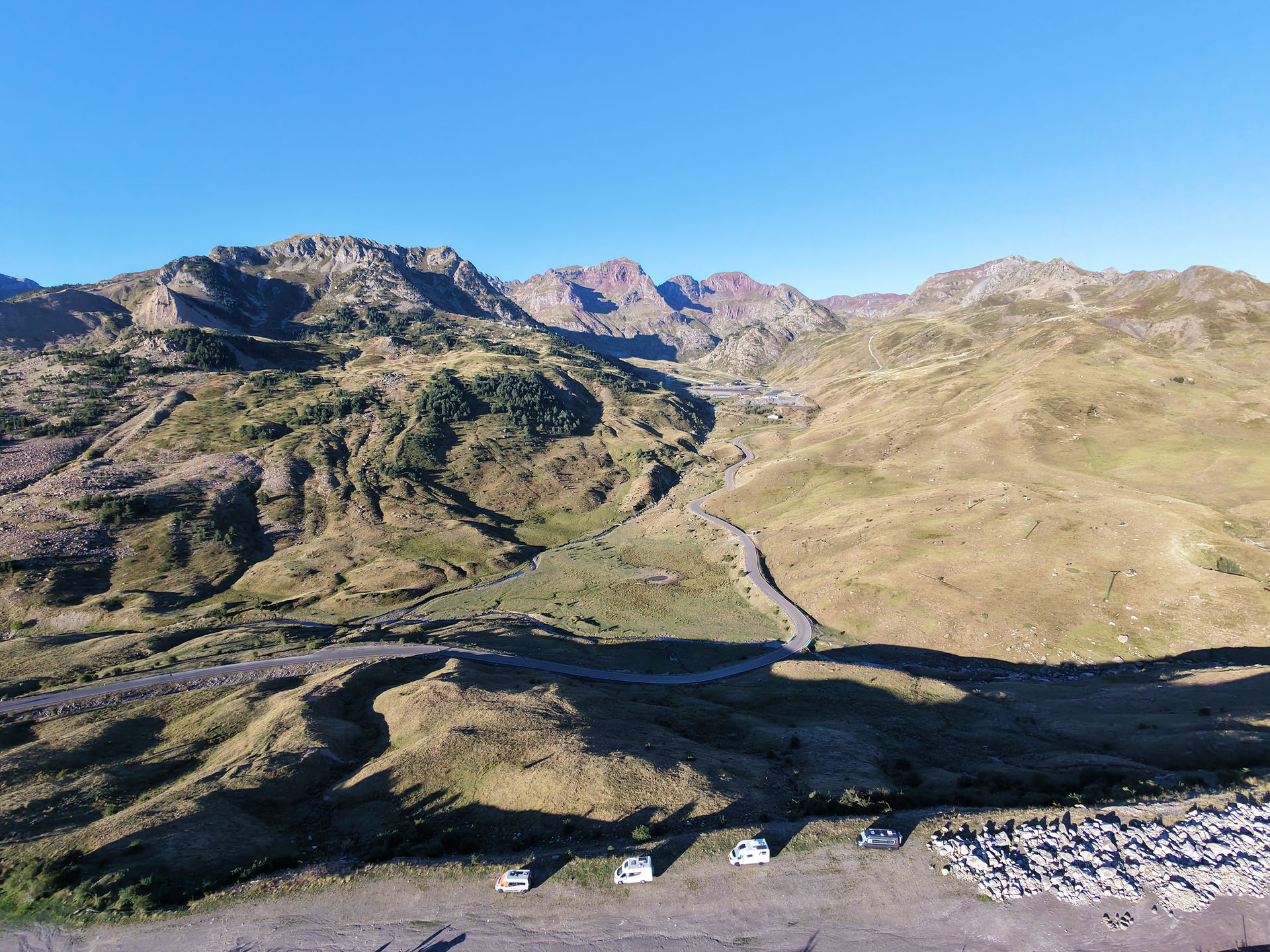 arial view over Anayet valley